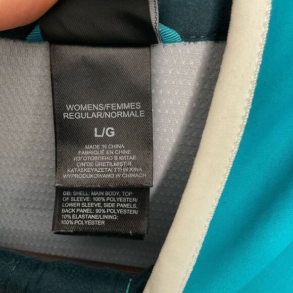 The North Face‎ Women's Large Windstopper Blue TwoTone Softshell Full Zip Jacket - Picture 4 of 11